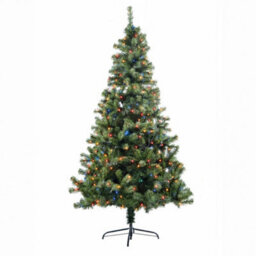 Shatchi 7Ft Prelit Green Alaskan Pine Christmas Tree Multicolour Leds - thumbnail 4