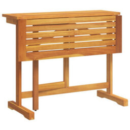 Walplus 3 Piece Folding Garden Outdoor Dining Set Suitable For Backyard, Patio Solid Wood Acacia - Cushion Not Included - thumbnail 7