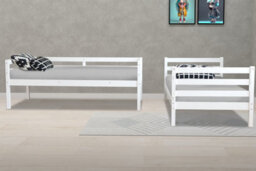 Save On Goods UK White Kids 3Ft Standard Single Wood Wooden Bunk Bed Frame - thumbnail 3