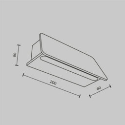 Luminosa Lighting Luminosa Trupp 20Cm Outdoor Wall Down Lamp Graphite 3000K 300Lm Ip54 - thumbnail 3