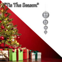 Christmas Bauble Decoration Hanging Tree Ornament 4 31X9. 2X9. Silver - thumbnail 6