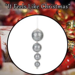 Christmas Bauble Decoration Hanging Tree Ornament 4 31X9. 2X9. Silver - thumbnail 7