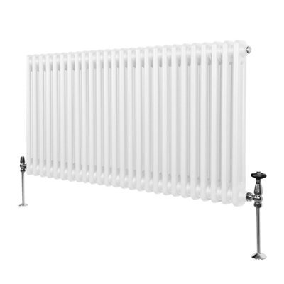 MonsterShop Traditional 2 Column Radiator - 600 X 1192 mm - White - image 1