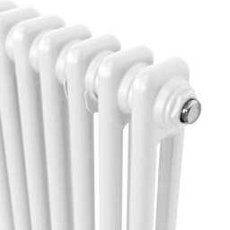 MonsterShop Traditional 2 Column Radiator - 600 X 1192 mm - White - thumbnail 9