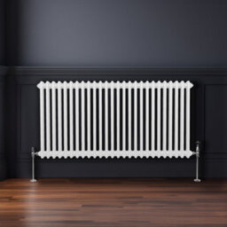 MonsterShop Traditional 2 Column Radiator - 600 X 1192 mm - White - thumbnail 4