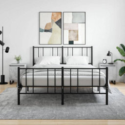Berkfield Elegant Bedside Cabinets 2 Pcs Concrete Grey 40X30X50 Cm Engineered Wood - thumbnail 2