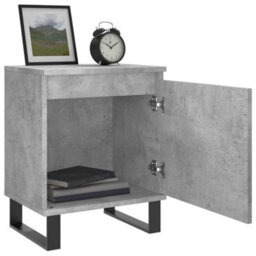 Berkfield Elegant Bedside Cabinets 2 Pcs Concrete Grey 40X30X50 Cm Engineered Wood - thumbnail 4