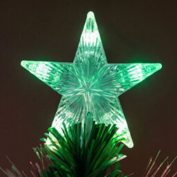 5Ft Green Fibre Optic Christmas Tree Sparkle Bauble With Multi Coloured Led Lights - thumbnail 5