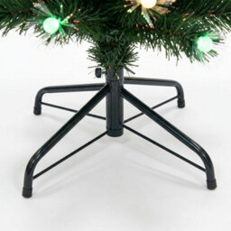 5Ft Green Fibre Optic Christmas Tree Sparkle Bauble With Multi Coloured Led Lights - thumbnail 9