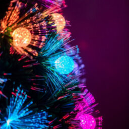 5Ft Green Fibre Optic Christmas Tree Sparkle Bauble With Multi Coloured Led Lights - thumbnail 6