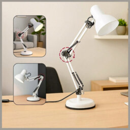 Swing Arm Desk Lamp Adjustable Study Reading Table Light - thumbnail 4
