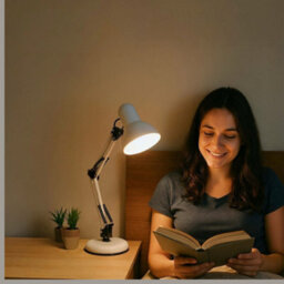 Swing Arm Desk Lamp Adjustable Study Reading Table Light - thumbnail 3