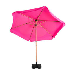 Hayward 2.7M Garden Parasol With Base & Cover, Pink Floral Uv50 Tilt Patio Umbrella With Aluminium Pole - thumbnail 3