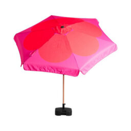 Hayward 2.7M Garden Parasol With Base & Cover, Pink Floral Uv50 Tilt Patio Umbrella With Aluminium Pole - thumbnail 2