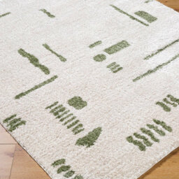 Livabliss Fossay Shaggy-Washable Beige Green Modern Hig Pile Living Bedroom Rug 160 X 213 Cm Easy Care, Non Shedding - thumbnail 6