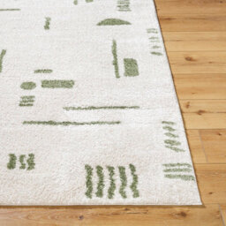 Livabliss Fossay Shaggy-Washable Beige Green Modern Hig Pile Living Bedroom Rug 160 X 213 Cm Easy Care, Non Shedding - thumbnail 5