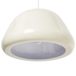 Wyld And Coco Auroralux Vintage Beige Glossy Metal Pendant Lamp With Rounded Shade, W32 X D32 X H150Cm - thumbnail 6