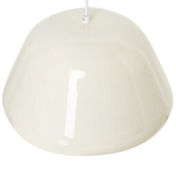Wyld And Coco Auroralux Vintage Beige Glossy Metal Pendant Lamp With Rounded Shade, W32 X D32 X H150Cm - thumbnail 5