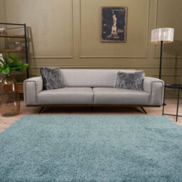 The Rugs Duck Egg Blue Soft Plain Design Fluffy Shaggy Rugs And Runners High Pile Living Room Kitchen Hallway 380 - thumbnail 8