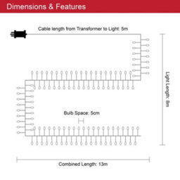 The Christmas Workshop 71769 680 Warm White Micro Led Cluster String Lights With Silver Wire Casing - thumbnail 3