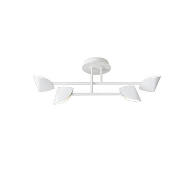 Luminosa Lighting Luminosa Capuccina Small 4 Light Semi Flush, 30W Led, 3000K, 2100Lm, White, 3Yrs Warranty - image 1