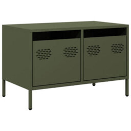 Berkfield Industrial Tv Cabinet Olive Green 68X39X43.5 Cm Cold-Rolled Steel