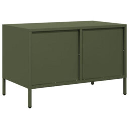 Berkfield Industrial Tv Cabinet Olive Green 68X39X43.5 Cm Cold-Rolled Steel - thumbnail 7