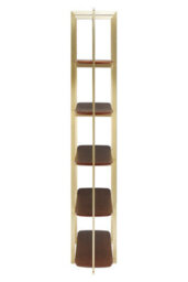 Orsina Modern Walnut Wood Shelf Unit,bookcase Shelving With Natural Walnut Grain,display Unit,wall Shelving Units - thumbnail 3