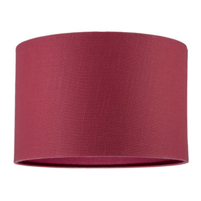 Happy Homewares Modern Chic Chrysanthemum Textured Linen Fabric Circular Lamp Shade - image 1