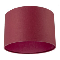 Happy Homewares Modern Chic Chrysanthemum Textured Linen Fabric Circular Lamp Shade - thumbnail 4