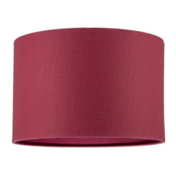 Happy Homewares Modern Chic Chrysanthemum Textured Linen Fabric Circular Lamp Shade - thumbnail 1