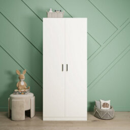 Seconique Dakota 2 Door Wardrobe - White - thumbnail 8