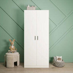Seconique Dakota 2 Door Wardrobe - White
