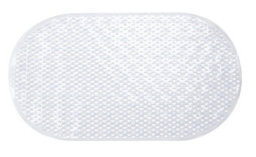 Sabichi Oval Pvc Shower Mat - Clear - 70Cm X 40Cm - thumbnail 1