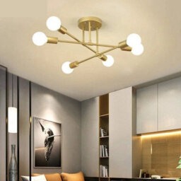 Vintage Retro Led Ceiling Light Pendant Light E27 Modern Chandelier Living Room - thumbnail 5