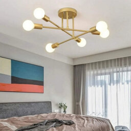 Vintage Retro Led Ceiling Light Pendant Light E27 Modern Chandelier Living Room - thumbnail 4