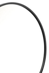 Mirroroutlet The Circulus Black Framed Flat Bottom Circular Garden Wall Mirror 126Cm X 120Cm - thumbnail 4