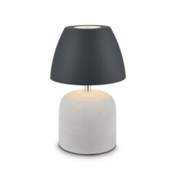 Briloner Led Table Lamp Rechargeable Bedside Light Dimmable Cordless Warm White Ceramic Grey Anthracite 2,5W, 200Lm