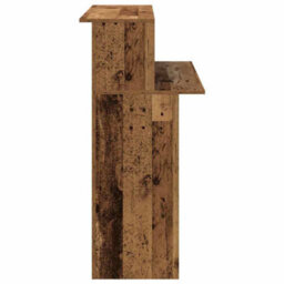Berkfield Reception Desk Old Wood 100X50X103.5 Cm Engineered Wood - thumbnail 6