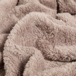 Ohs Large Teddy Fleece Throw Blanket - 200 X 240Cm - Mink - thumbnail 3