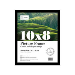 10X8 Black Picture Frame (25.4 X 20.3Cm) Poster, Photo, Artwork, Gallery Wall Or Print - thumbnail 1