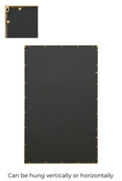 "Mirroroutlet Decorative Fenestra - Gold Modern Wall And Leaner Mirror 71"" X 43"" (180 X 110Cm)" - thumbnail 5