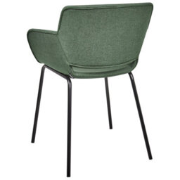 Beliani Set Of 2 Dining Chairs Axtel Fabric Green - thumbnail 5