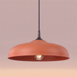 Sollux Lighting Gina Steel Red Ochre 1 Lights Minimalist Pendant Lamps - thumbnail 4