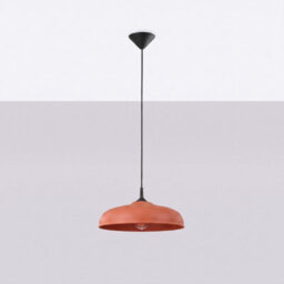 Sollux Lighting Gina Steel Red Ochre 1 Lights Minimalist Pendant Lamps - thumbnail 2