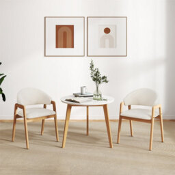 Modern Dining Chair Set Of 2 Kitchen Chair W/padded Seat - thumbnail 6
