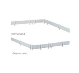 Curtains at Home White Pvc Curtain Track Bendable Flexi Track - Straight Track - 230Cm - thumbnail 2