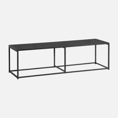 Alice's Garden Sweeek. 140Cm Urban-Style Tv Unit Metal Industrielle Black 140X40X40 Cm - image 1