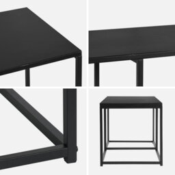 Alice's Garden Sweeek. 140Cm Urban-Style Tv Unit Metal   Industrielle Black 140X40X40 Cm - thumbnail 3
