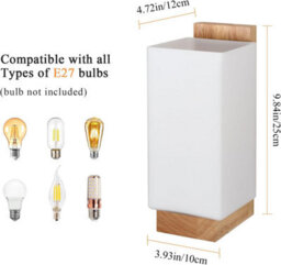 Wooden Wall Lights Indoor E27 Modern Minimalist Design Wall Lamp - thumbnail 5